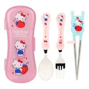 [텐바이텐]헬로키티 익스슬림 스텐 젓가락 스푼 포크 케이스 어린이