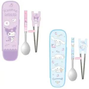 [텐바이텐]쿠로미 시나모롤 스텐 젓가락 스푼 케이스 3P 세트 2단계