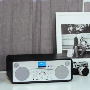 아남 XE01 블루투스 오디오 스피커 CD 라디오 USB AUX 미니오디오