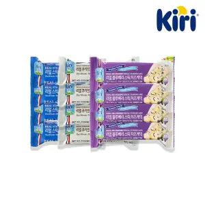 [끼리] 리얼 스틱 치즈케익 30g 3종 12개 (플레인, 블루베리, 쿠키앤크림)