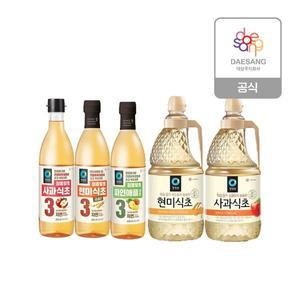 [청정원] 식초(현미/사과/파인애플/양조) 4종 골라담기