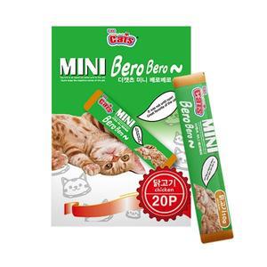 더캣츠 미니베로베로 츄르 고양이간식 닭고기 20p