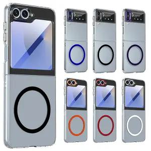 갤럭시Z플립7 FE 6 5 4 3 제트지 변색없는 투명 컬러 맥세이프 초슬림 하드 케이스