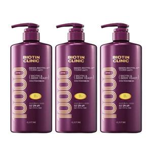 엘라스틴 비오틴클리닉 맥주효모 샴푸 1000ml, 3개