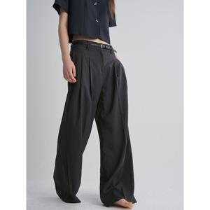 [에잇세컨즈] 서머 투턱 와이드 슬랙스  애쉬 (325721LY34)