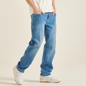 에드윈 남성 리오셀 스판 스트레이트 루즈 인디고 데님 팬츠