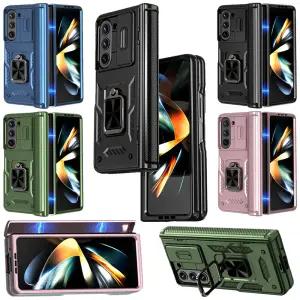 F966 갤럭시 지폴드7 완벽 보호 스프링 힌지 덮개 카메라 렌즈 도어 Z 폴드7 그립 범퍼 케이스 키링 거치대