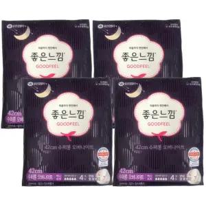 좋은느낌 수퍼롱 오버나이트 42cm 4입 12개