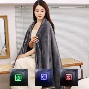 한일의료기 네모 휴대용 USB 전기요 1인용 온열담요 무선 캠핑용 전기담요 프리미엄 극세사 부드러운 차박 대형 찜질기