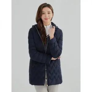 올포유 [모델착장] 여성 후드 탈부착 핫멜팅 구스 다운 점퍼 AWDJL9361-915G 952391