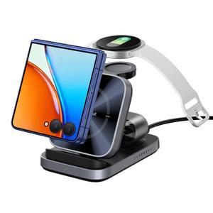 SwanScout 713F 무선 충전기  Z Flip 7 6 FE 5용 모토 60 스테이션 갤럭시 워치 8 클래식 울트라 6용