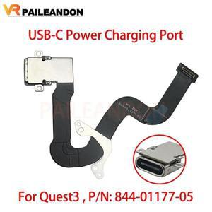Meta Oculus Quest 3 VR 헤드셋 교체 부품용 새 USB-C 전원 잭 Charing 포트 플렉스 케이블