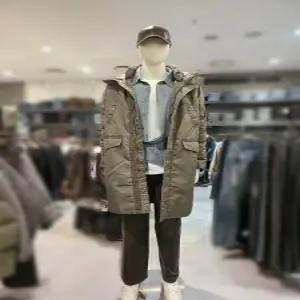 [버커루][버커루] 남성) 피그먼트 후드 트리밍 다운 야상 점퍼 (B254DW203P) (P003745888)