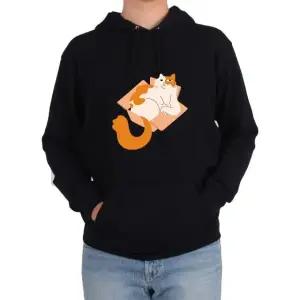 기모후드티 고양이 CAT 상자속의 집사 뭐냥 야옹이그림 다양한 색상 사이즈 (WFKB3CI)