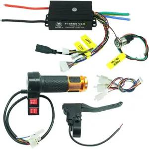 전기 스케이트보드용 가속 브레이크 핸들이 있는 알루미늄 케이스 비-VESC 포함 플립스키 FT85BS V2.0 ESC