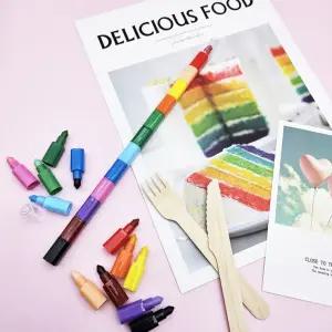 휴대용 꼬마 20개묶음 단체선물 12색 블럭 줄줄이 1200 답례품 -