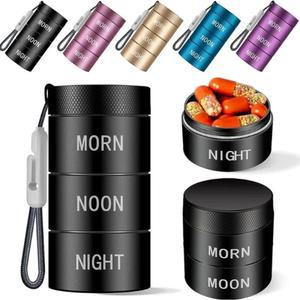 휴대용 알약통 알루미늄 합금 여행 보관함 예인 방지 거치대 방수 야외