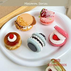 3D 마카롱 디저트 냉장고 자석 레진 장식 스티커 메시지 홈 데코 이사 선물