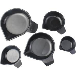 FDXGYH 계량 접시 5개, 플라스틱 좁은 저울 팬 파우더 플레이트, 식품 저울, 주얼리, 액체 파우더, 실험실 용품