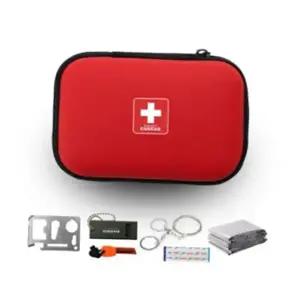 비상약 커스커즈 생존키트B형 와이어톱 멀티 은박담요 밴드