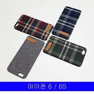 [퍼니메이커]아이폰6 6S 체크 핸드메이드 패브릭 케이스 아이폰6케이스 아이폰6S케이스 아이폰케이스 휴대