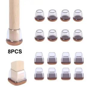 높이조절발 의자 책상 테이블 다리 보호대 커버 고무 펠트 바닥 가구 패드 피트 캡 흠집 소음