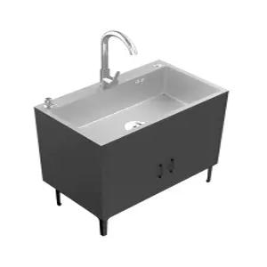 스텐 싱크대 소형 싱글 싱크볼 스틸 웜베이지