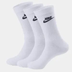 나이키 스포츠웨어 에브리데이 에센셜 크루 삭스 3켤레 화이트 DX5025-100