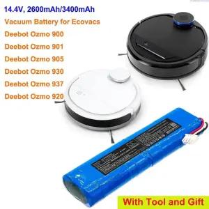 카메론 진공 배터리 디봇 오즈모 900 901 905 930 937 920 DG36 DG70 용 2600mAh 3400mAh