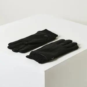 갤러리아 헤지스핸드백 HJGV5F111BK 블랙 소재배색 염소가죽 장갑