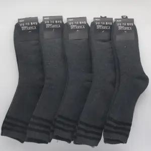남자 기모양말 5켤레/장목/세트/순면/두꺼운/신축성/두툼한/보온/패션/데일리/기모/스포츠/등산/따뜻한
