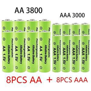 1.5V AA NI MH 충전식 배터리 알카라인 3800-3000mAh 손전등 장난감 시계 MP3 플레이어 교체용 Ni-Mh