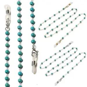 터키석 비즈 3타입 4mm 안경줄 마스크 스트랩 아이웨어