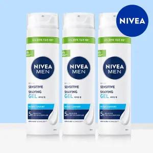 니베아 맨 센서티브 쉐이빙 젤 200ml 3개
