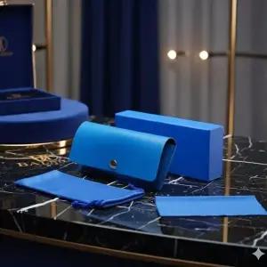 고품질 프린지 선글라스 케이스 세트(블루) 선글라스집 안경파우치 (WFKDZ8Y)