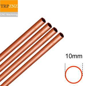 T2 구리 마이크로 튜브 얇은 벽  모세관 파이프 하드 스트레이트 외부 직경 10mm 내부 9mm 6mm