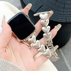 [하푼]애플워치11 42mm 46mm 호환 하트 메탈 스트랩