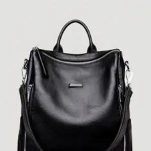 (옵션 블랙)소가죽 여성 데일리 백팩 직장인 대학생 부모님가방 백팩 학교 캐주얼 노트북 학원 데일리 대학