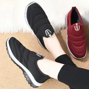 [오노마] ONM 털 슬립온 따뜻한 안감 중년 여성 운동화 3cm 방한화 (S11884515)