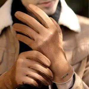 기모 장갑 남성 스웨이드 기모 겨울 슬림 정장 고급