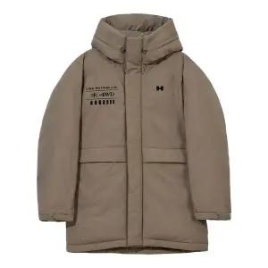 [아웃도어스/험머]험머 H3 남성 그래픽 로고 듀스포 방한 패딩 베이지