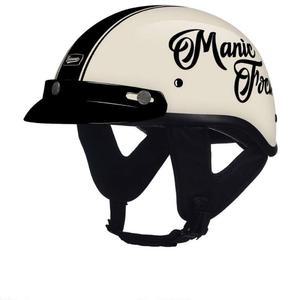 클래식 오토바이 경량 헬멧 휴대용 용품 내장 세트 남녀공용 BULLITT 여자 반모