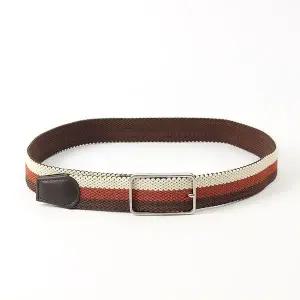 [콩심팥심]패브릭 남성 벨트 브라운 캐주얼 밴딩벨트 허리띠 꽈배기벨트