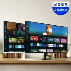 삼성전자 M5 S32DM500 80.1cm(32인치) 스마트모니터 블랙 (OTT/넷플릭스/유튜브/미러링/스마트싱스/게이밍허브/삼성헬스/캠핑용/원룸
