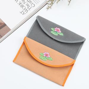 연꽃자수누빔 장지갑 불교 불전 시주지갑 2색상 택1
