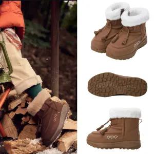 [블랙야크키즈][모다인천] 아동용 방한화 양털 시어링 미끄럼방지 라야 부