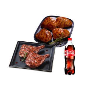 [BBQ] 스모크치킨+자메이카통다리반마리+콜라1.25L