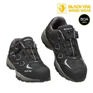 KCS인증 블랙야크 발편한 안전화 다이얼 고급 현장 통풍 작업화 쿠션 편안한 경량