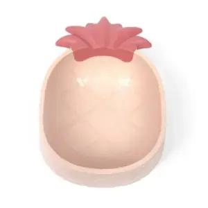 애완동물 식기세트 핑크색 강아지용 사료그릇 파인 디자인 펫용품 (WFJ4QEX)