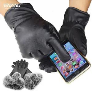 [마우나케아]텐제로 겨울 남녀 융털안감 가죽장갑 스마트폰 터치가능 스키 낚시 라이딩 러닝 Bon-2626